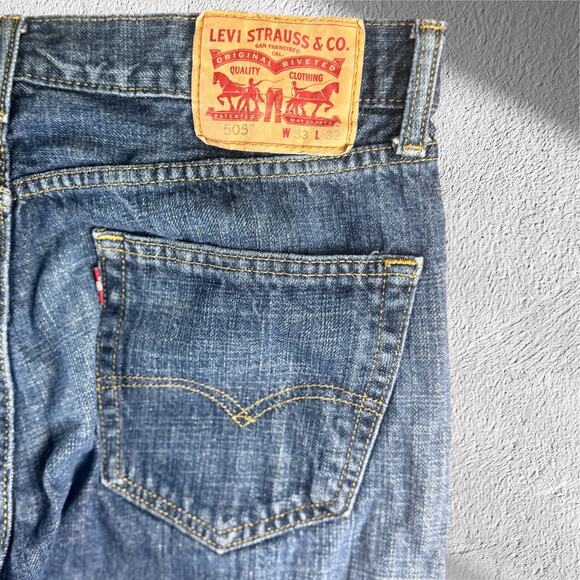 Levi's Strauss 505 Jeans Men's W33xL32 - Picture 5 of 5